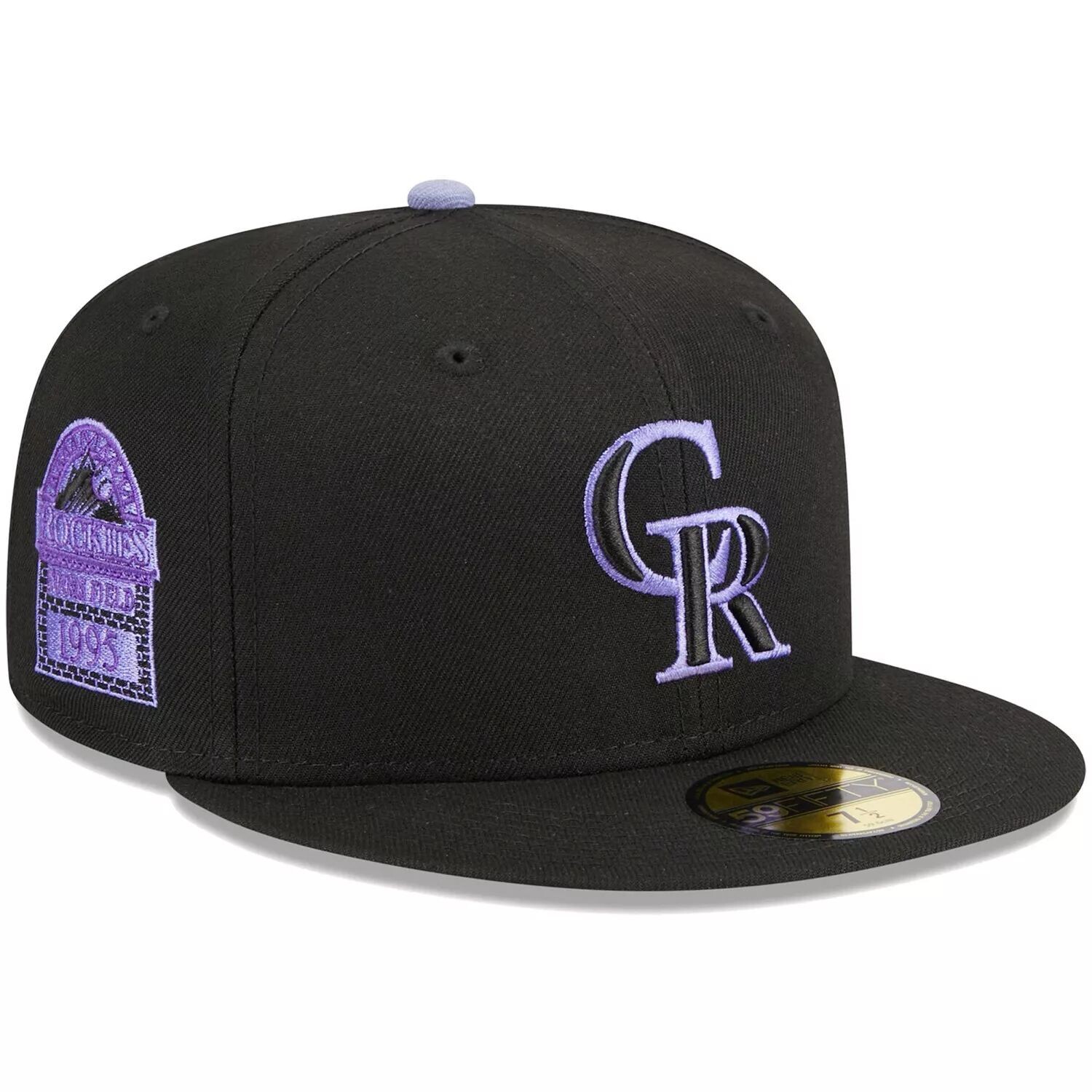 

Мужская облегающая шляпа New Era Black Colorado Rockies Pastel 59FIFTY