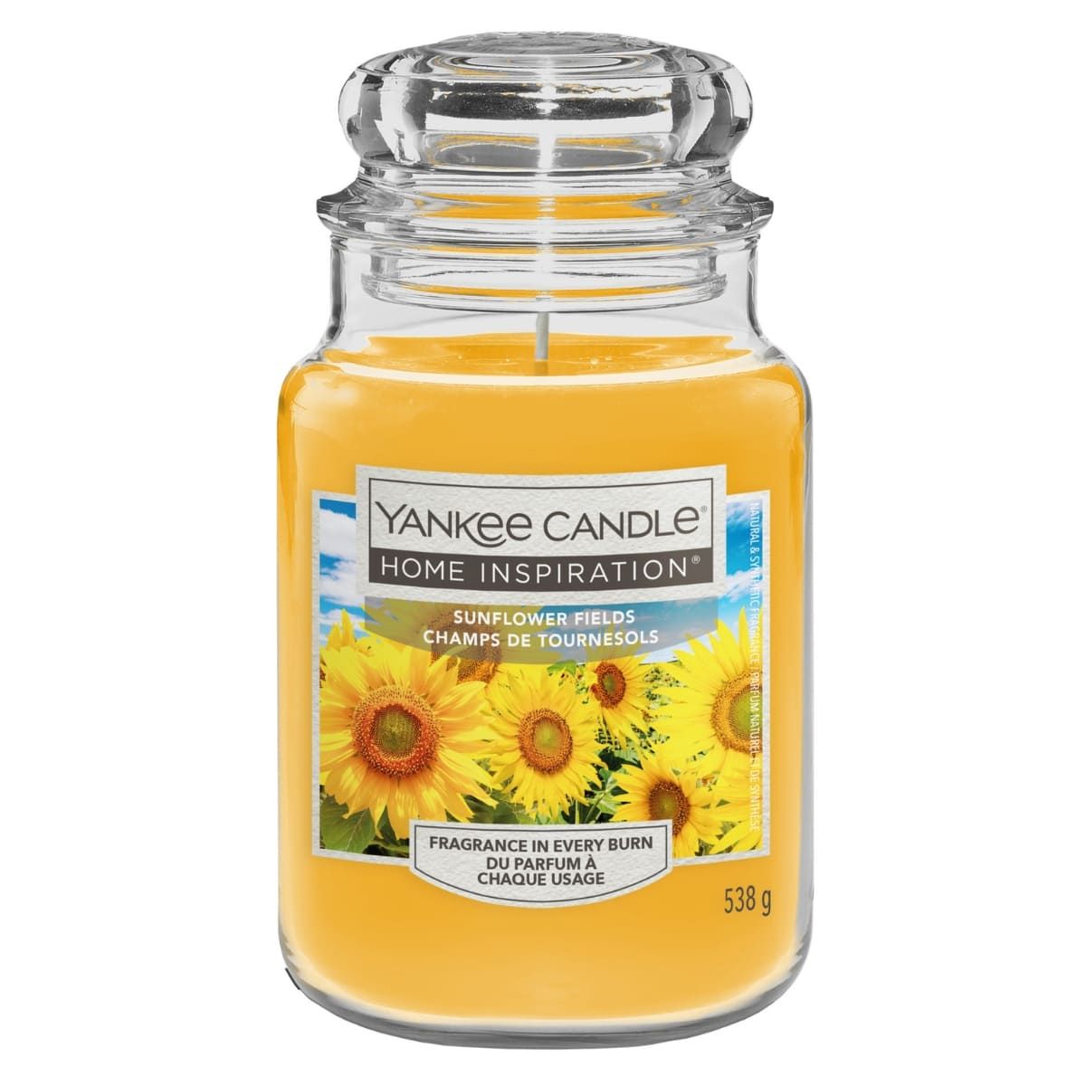 Ароматическая Свеча Yankee Candle Home Inspiration Sunflower Fields, 538 гр ароматическая свеча yankee candle home inspiration pomegranate coconut 538 гр