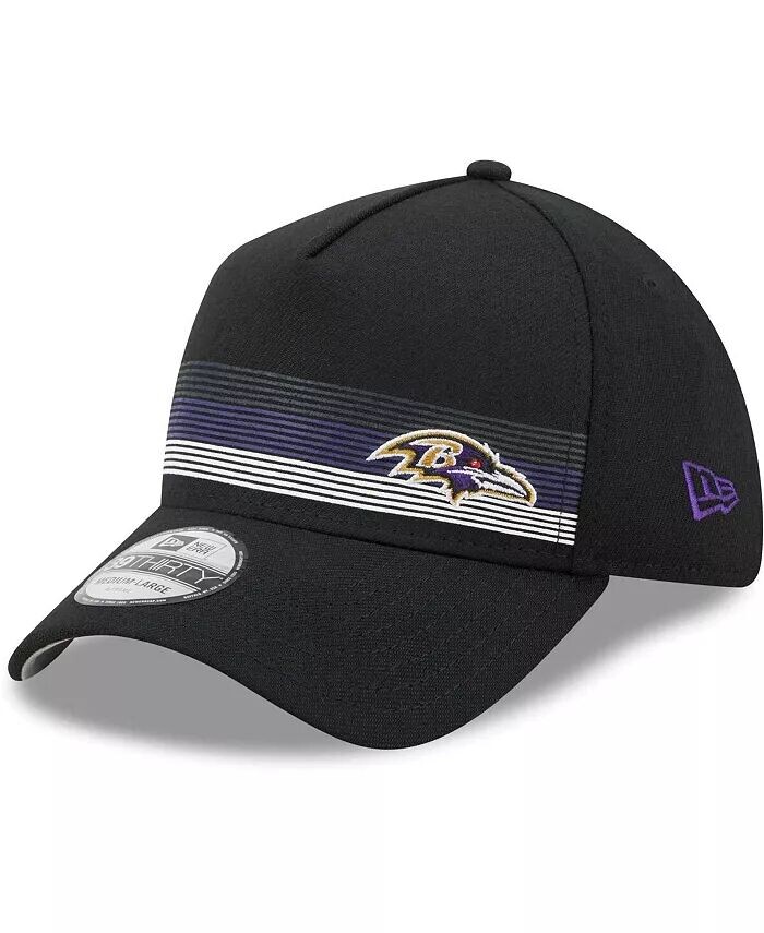 

Черная мужская кепка Baltimore Ravens Flawless Stripe 39THIRTY Flex New Era, черный