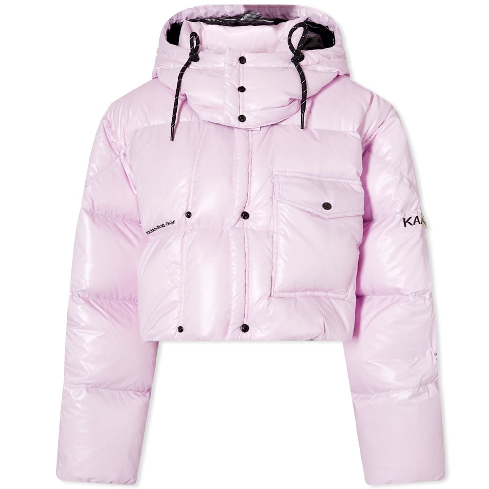 

Moncler Genius Fragment Irvinie Укороченная стеганая куртка, розовый