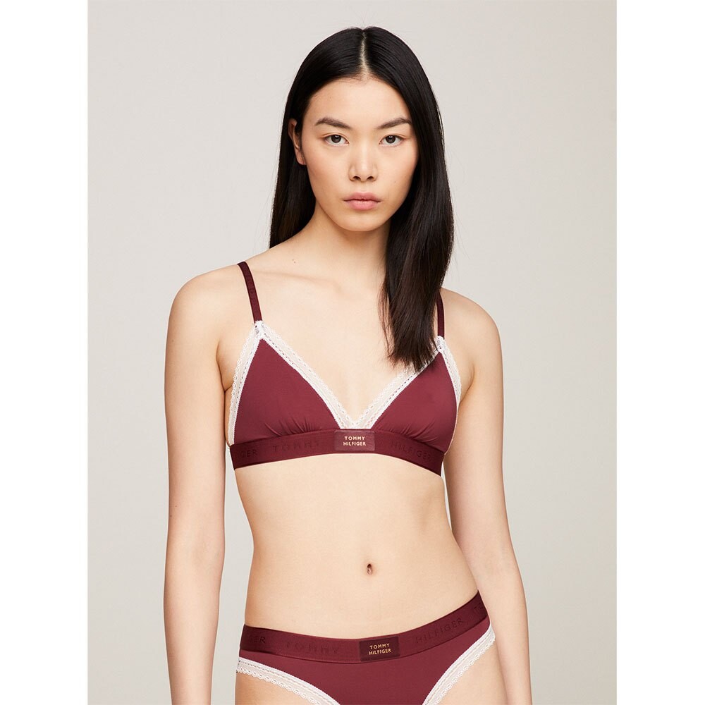 

Бюстгальтер Tommy Hilfiger Established Lace Unlined Triangle Bra, красный