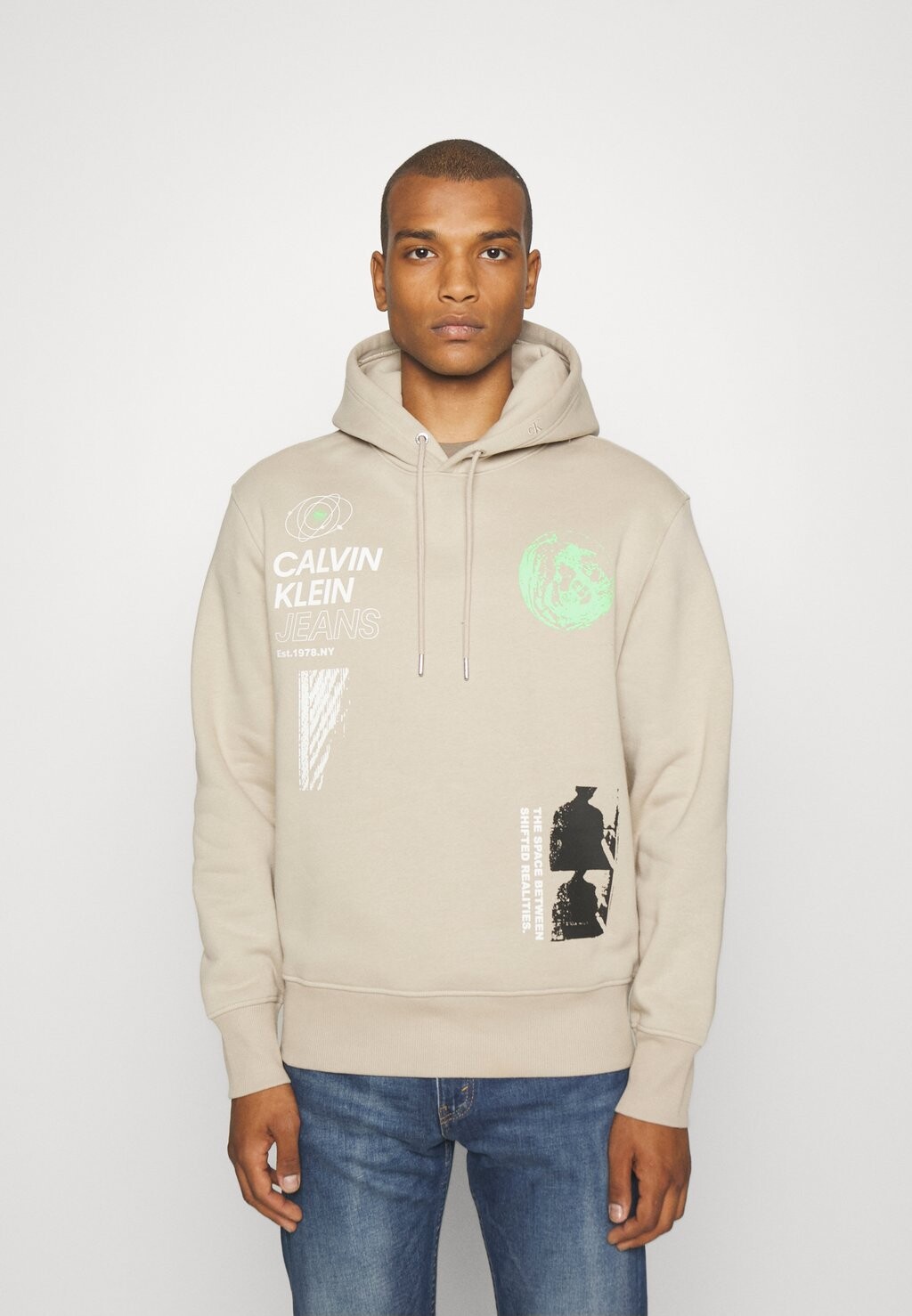 

Худи Calvin Klein Jeans, Серый