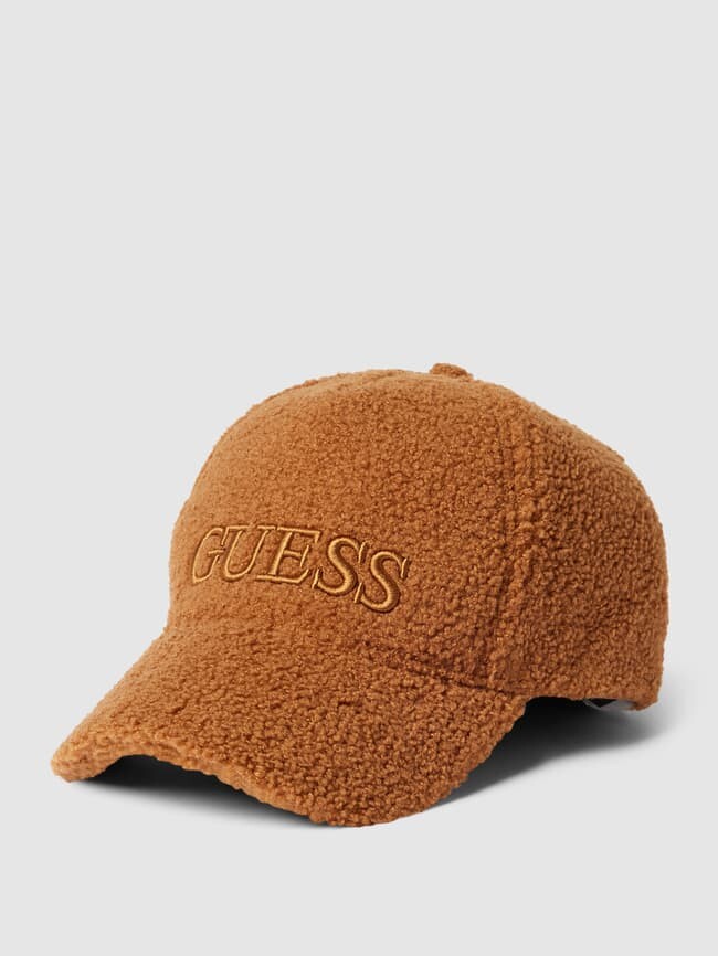 

Бейсболка из меха Тедди Guess, коричневый