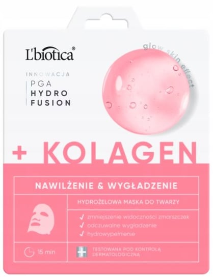 Коллаген-гидрогелевая маска для лица, 1 шт. Lbiotica, LBIOTICA / BIOVAX