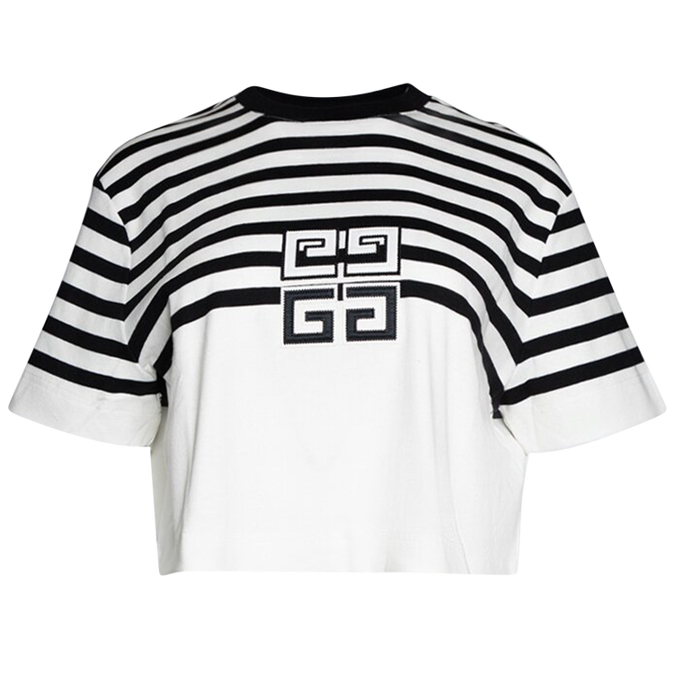 Футболка Givenchy 4G Cropped 'White/Blk', белый рубашка givenchy cropped white белый