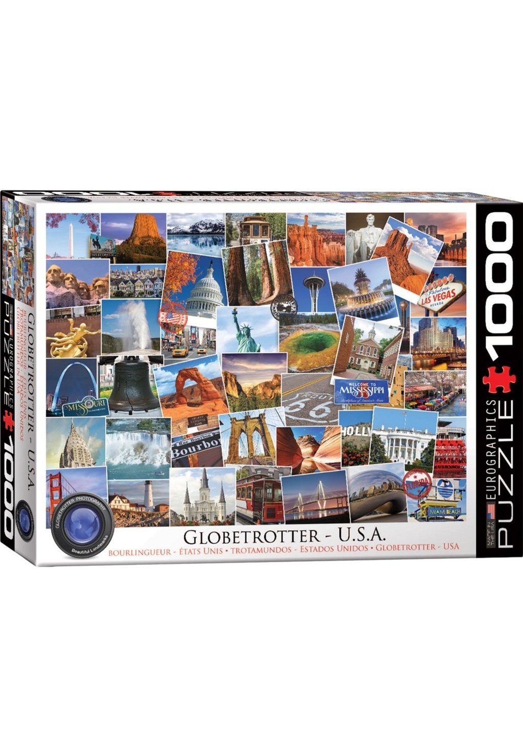 

Пазл GLOBETROTTER USA Eurographics, цвет multi coloured