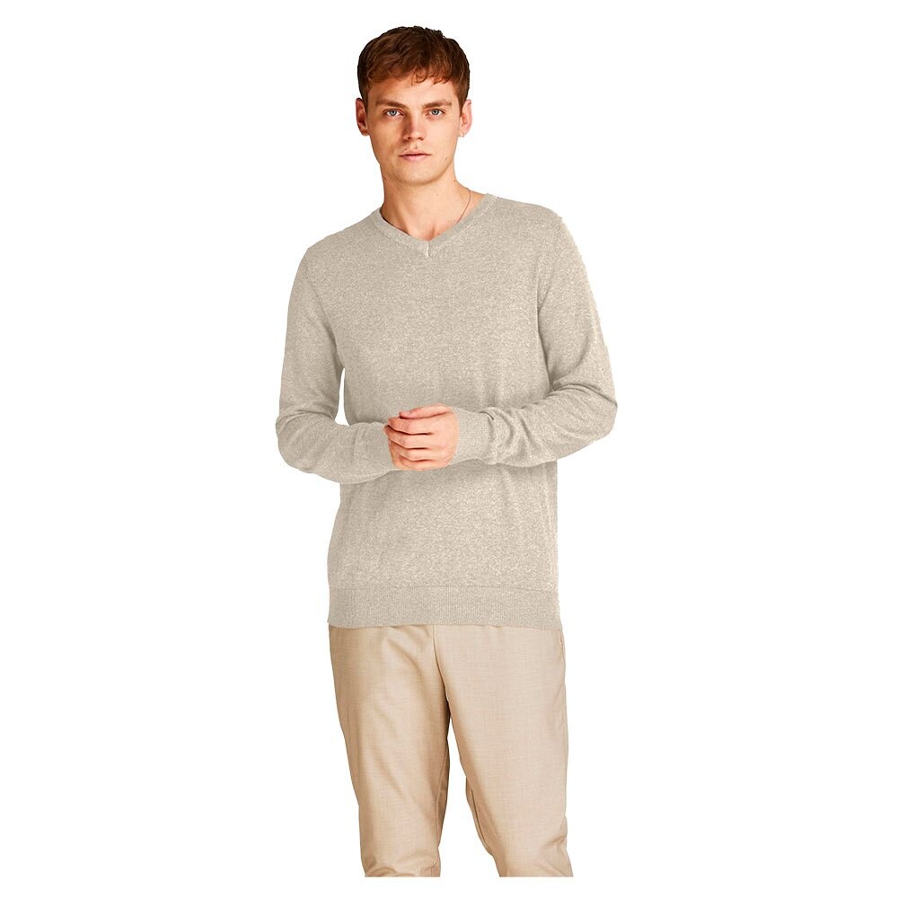 

Пуловер Jack & Jones Emil Knit V Neck, белый