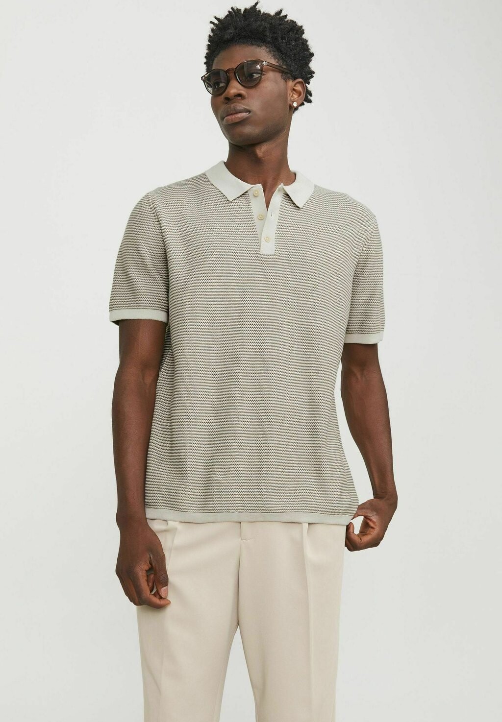 

Поло Gestreift Jack & Jones, цвет bungee cord
