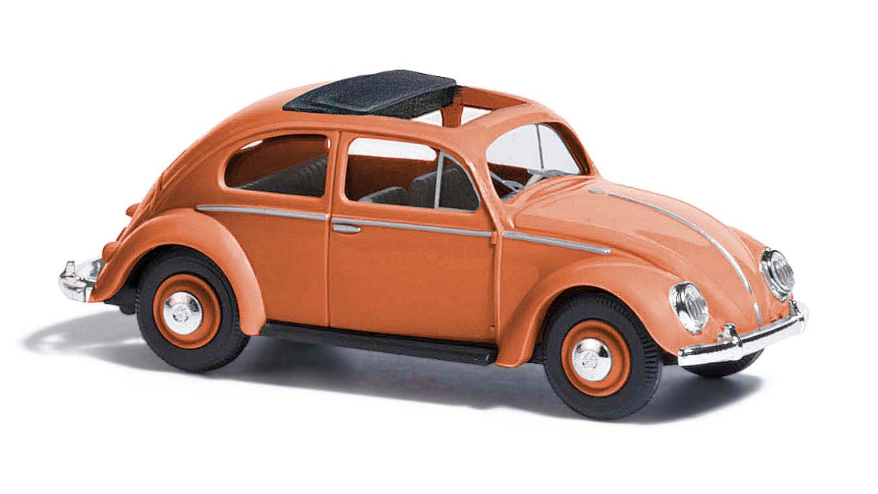 цена Busch Modellspielwaren Масштаб: 1:87 VW Beetle с овальным окном, кораллово-красный