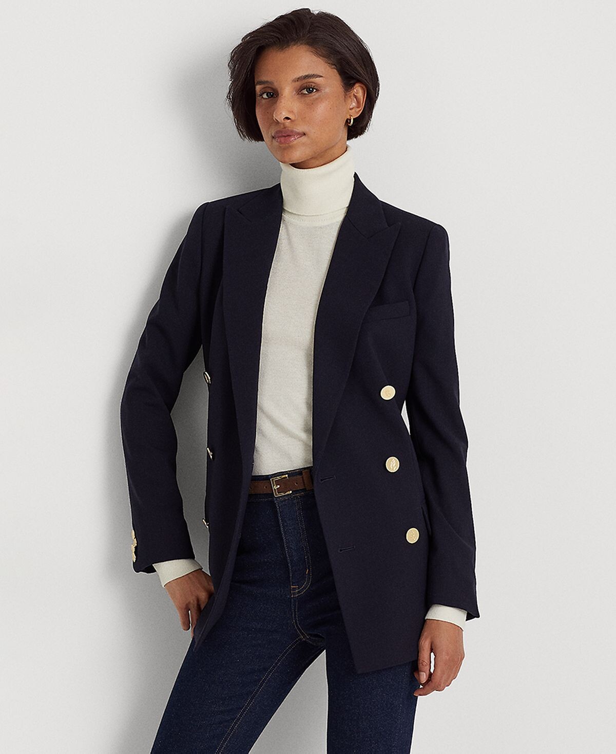 

Шерстяной креповый пиджак Lauren Ralph Lauren