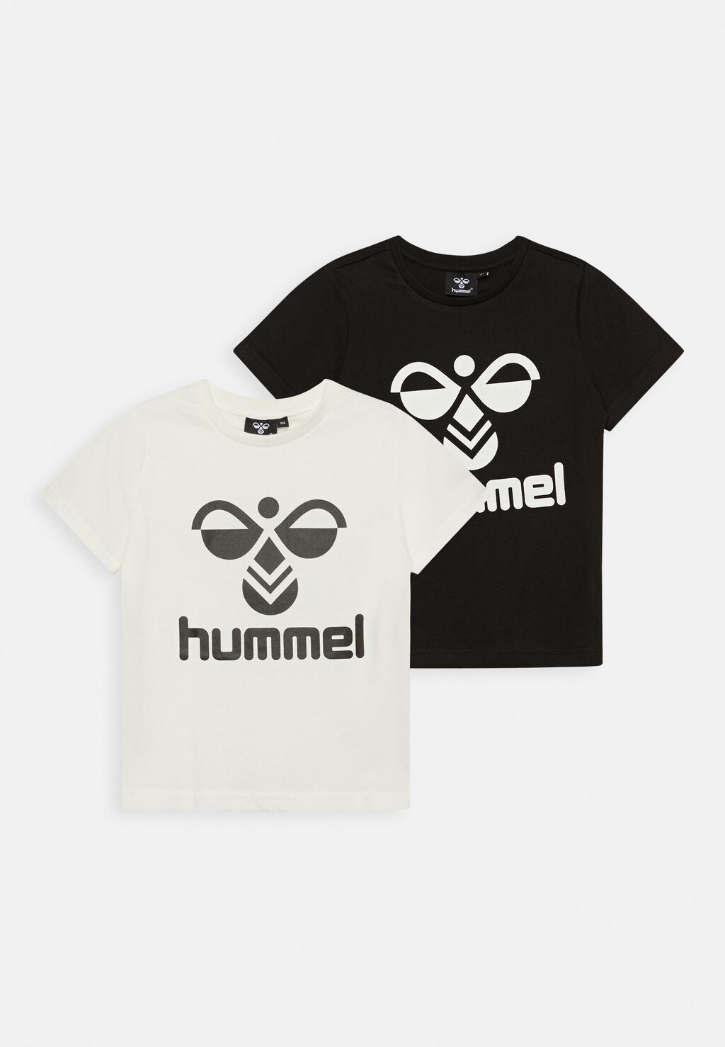 

футболка с принтом Unisex 2 Pack Hummel, цвет caviar/marshmallow
