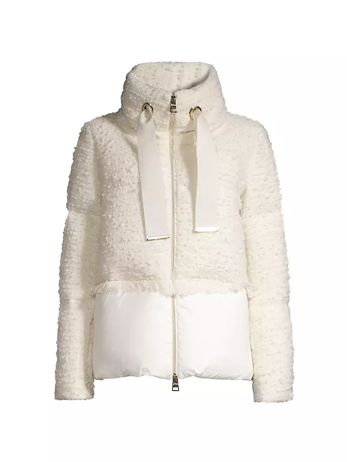 

Бомбер из смешанного материала Lux Bouclé Herno, цвет bianco