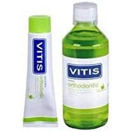 Зубная паста Vitis Orthod Pack 100 г и жидкость для полоскания рта 500 мл, 3 Brujas