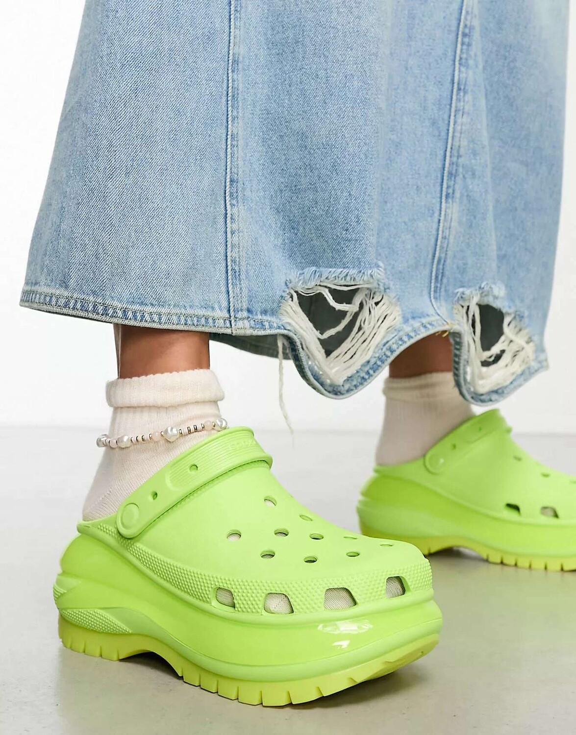 

Сабо Crocs mega Crush Сабо зеленого цвета лайма