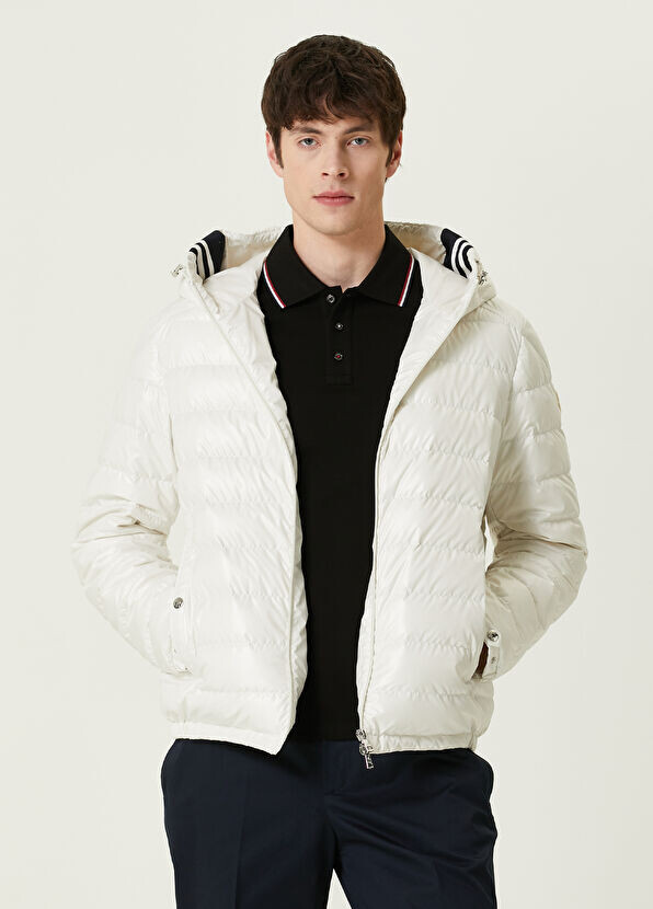 

Пальто с капюшоном Moncler, белый