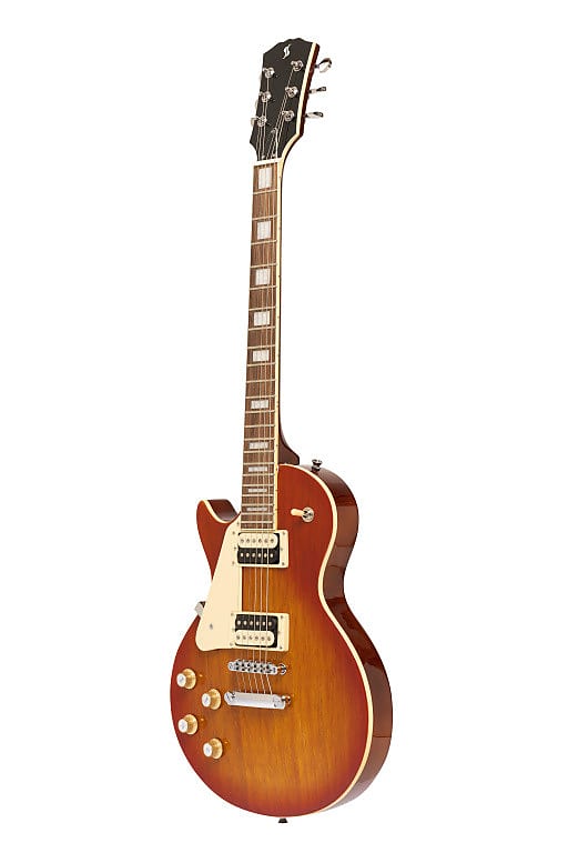 цена Электрогитара STAGG Standard Series electric guitar with solid Mahogany body archtop Left Hand Sunburst