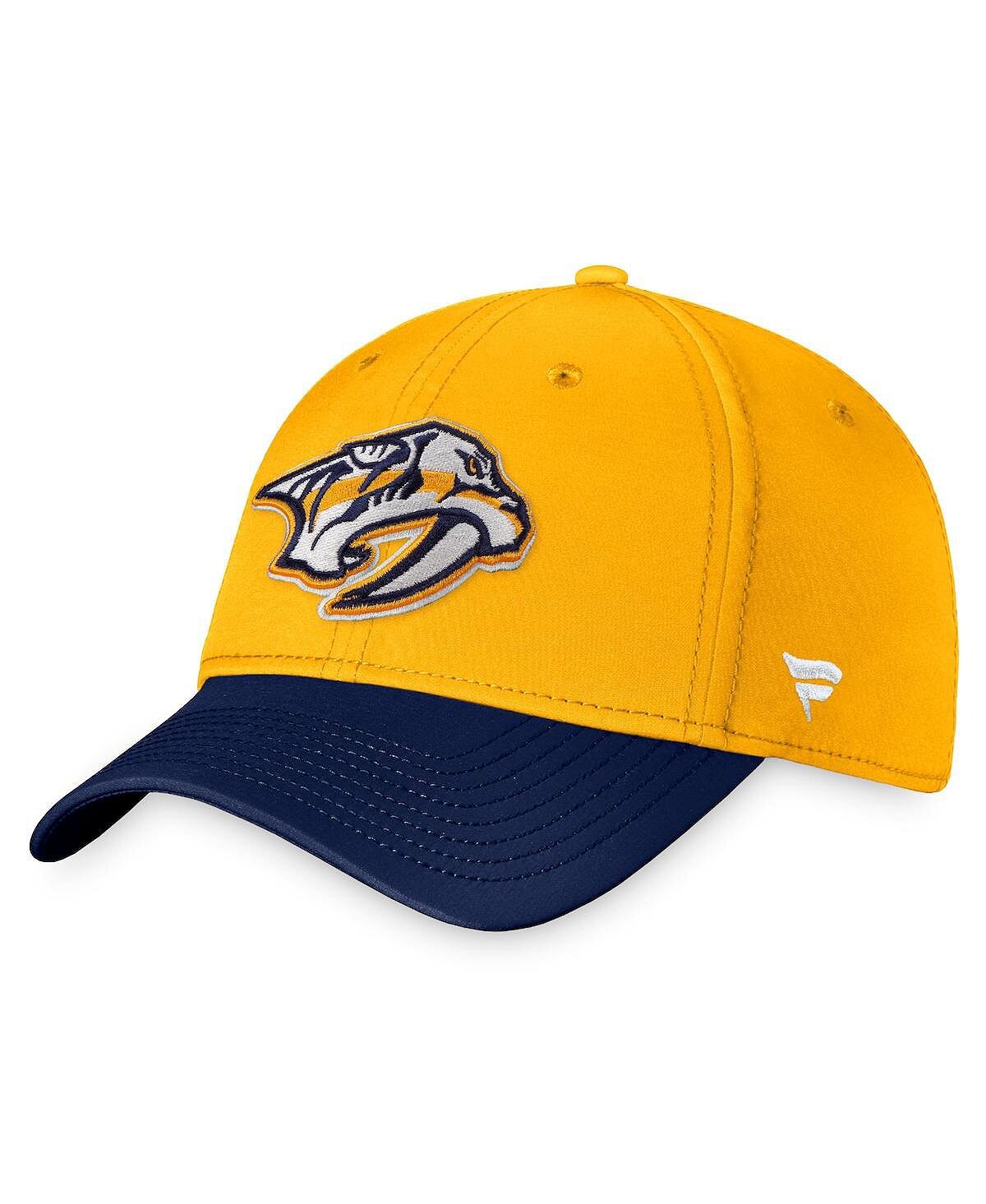 

Мужская золотистая гибкая шляпа с логотипом Nashville Predators Core Primary Fanatics