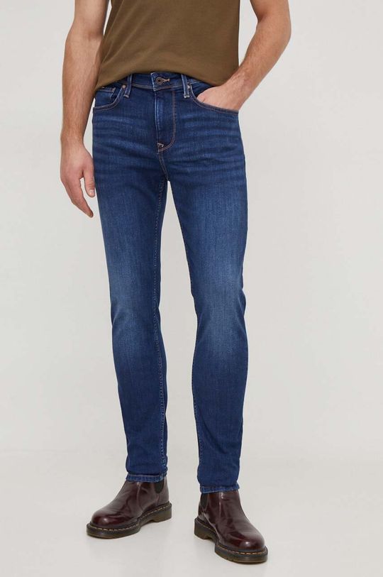 Джинсы Pepe Jeans, темно-синий джинсы скинни pepe jeans прилегающие завышенная посадка стрейч размер 31 серый