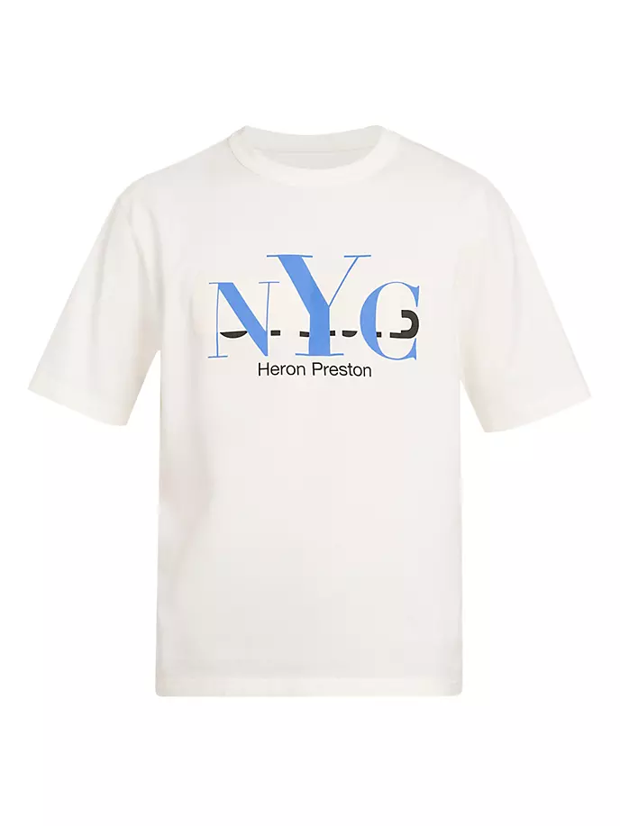 

Футболка с цензурой Нью-Йорка Heron Preston, синий