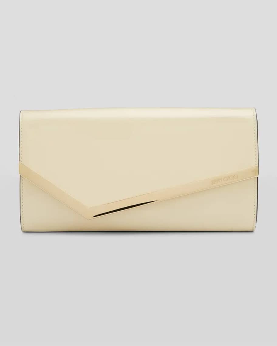 

Клатч из лакированной кожи с клапаном Emmi Jimmy Choo