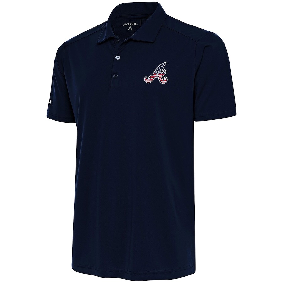 

Поло с коротким рукавом Antigua Atlanta Braves, нави