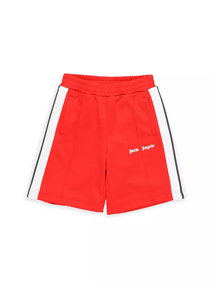 

Классические спортивные шорты с логотипом Little Boy's & Boy's Palm Angels, красный