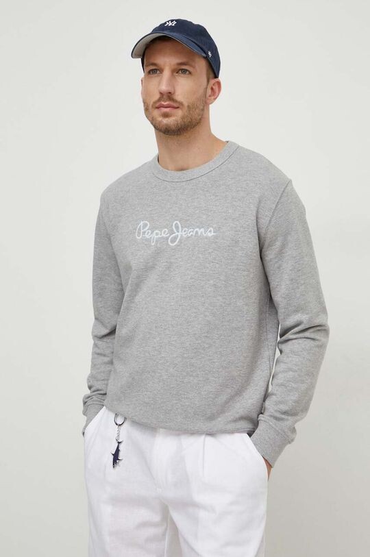 

Толстовка Joe Crew из хлопка Pepe Jeans, серый