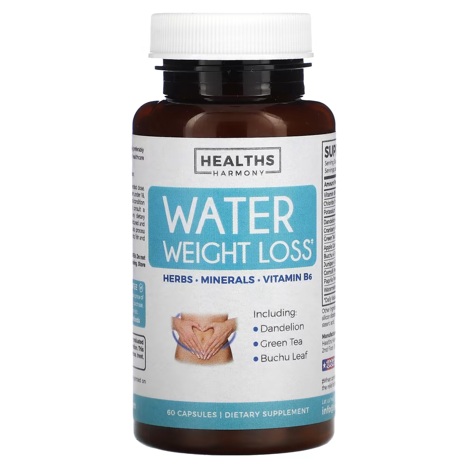 

Вода для похудения Healths Harmony, 60 капсул