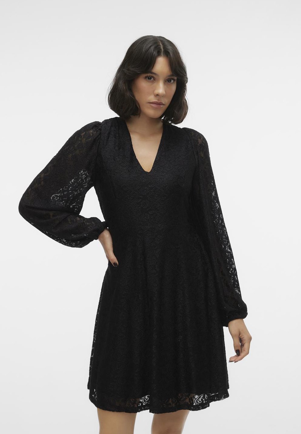 Элегантное платье Vmbellie Short Dress Vero Moda, черный
