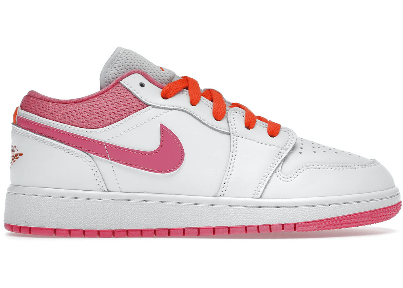 

Кроссовки подростковые Nike Air Jordan 1 Low, белый / оранжевый / розовый
