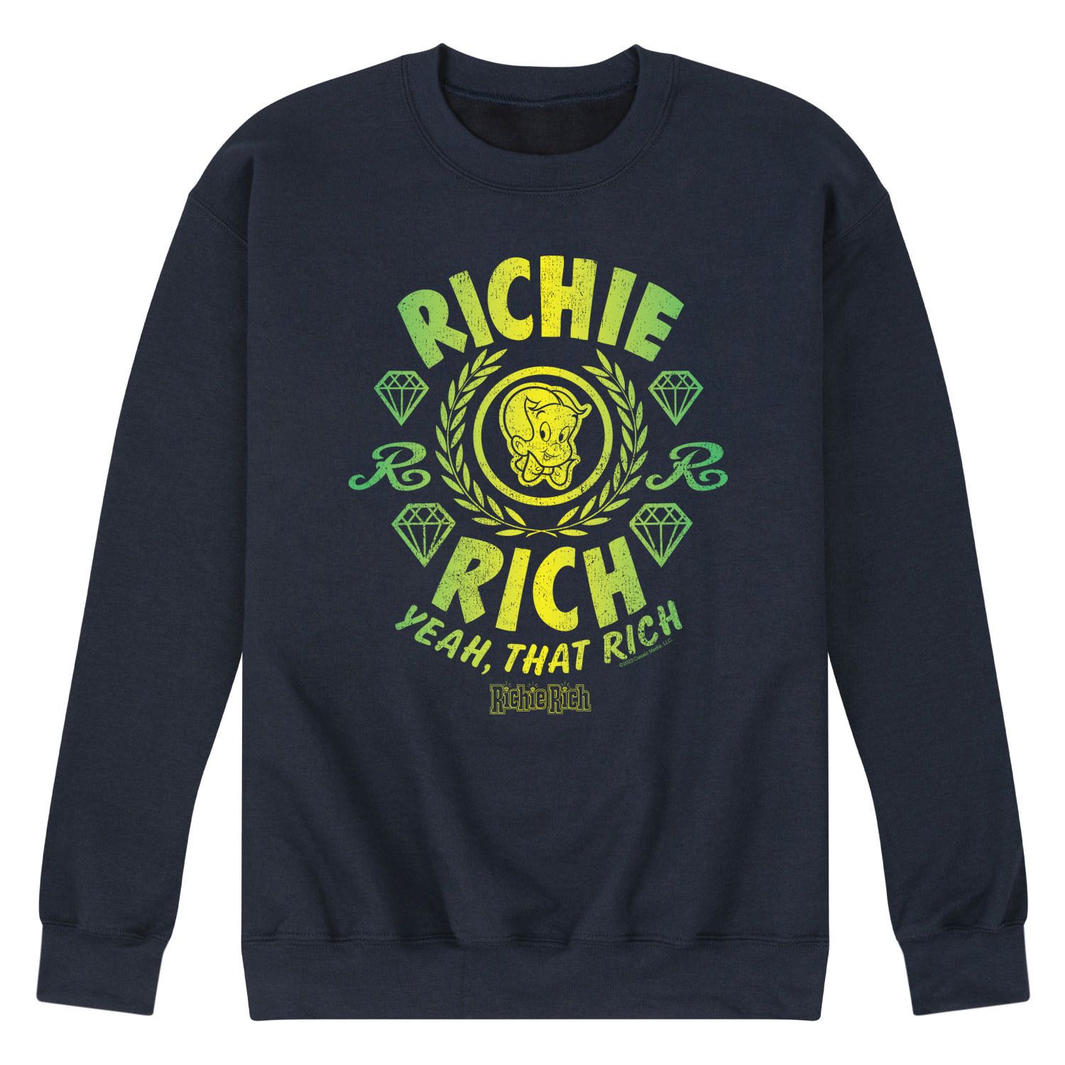 Мужской свитшот с рисунком Richie Rich Yeah That Rich Licensed Character
