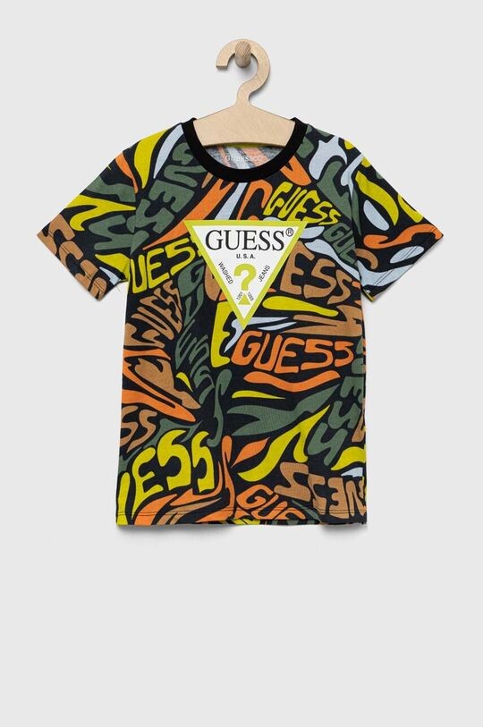 

Детская хлопковая футболка Guess, мультиколор