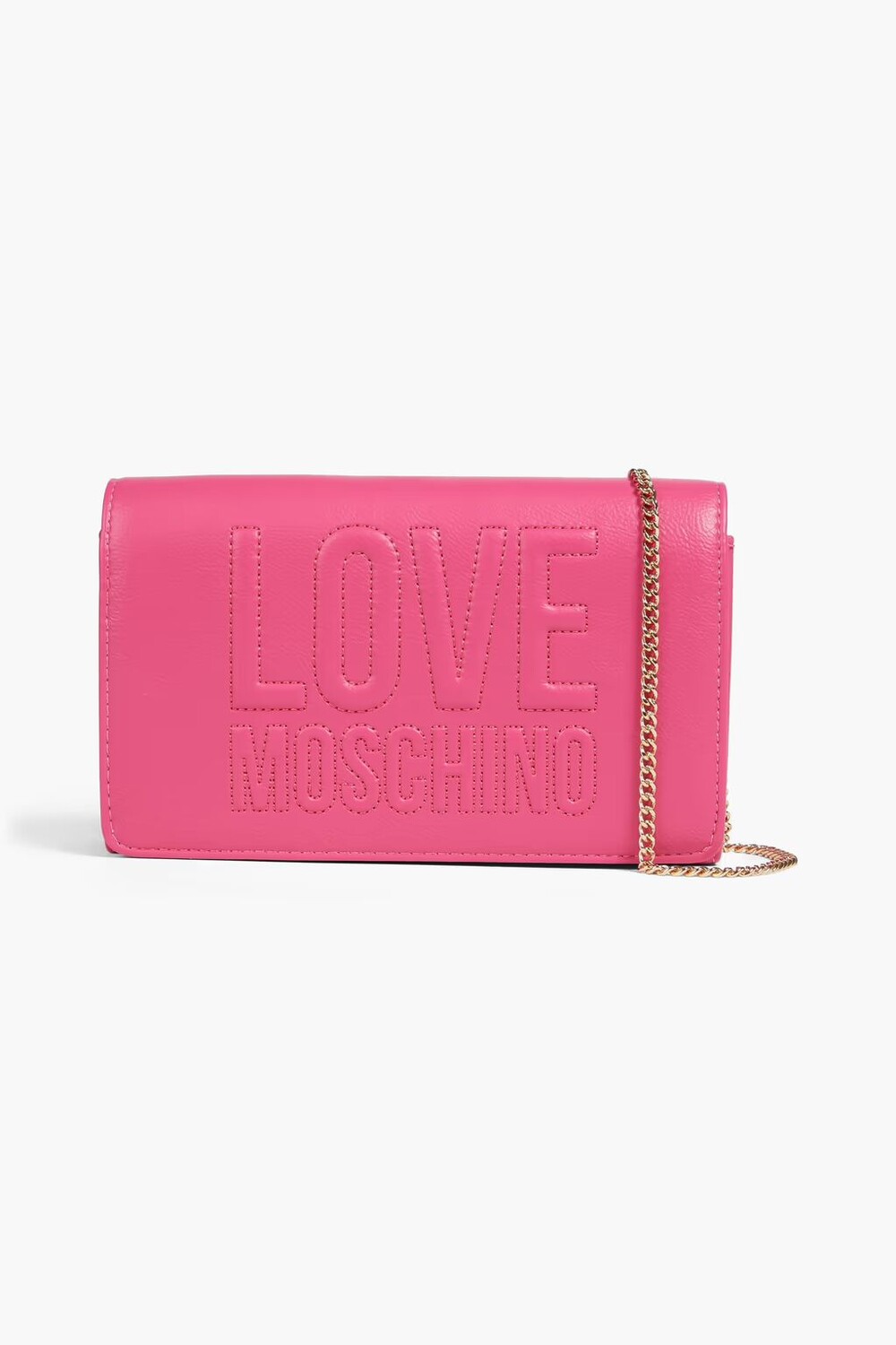 

Сумка на плечо из искусственной кожи с тиснением Love Moschino, фуксия