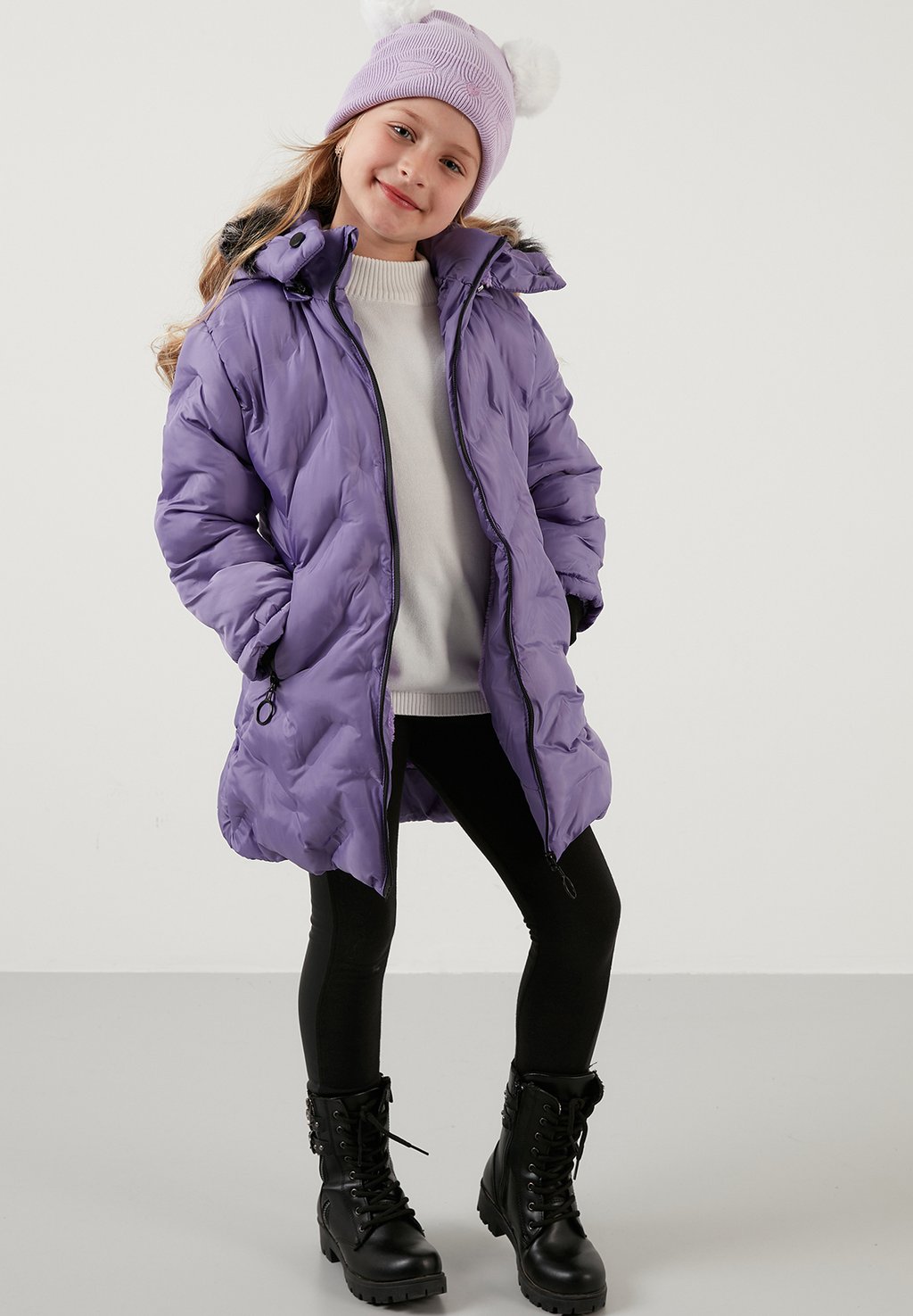 Зимнее пальто Regular Fit LELA, цвет lilac зимнее пальто regular fit lela цвет stone