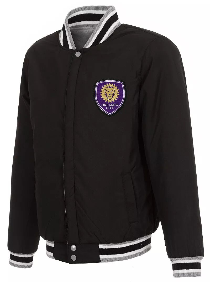 Черная двусторонняя флисовая куртка Jh Design Orlando City модельный пульт 32le7020s jh 16440 для aiwa supra