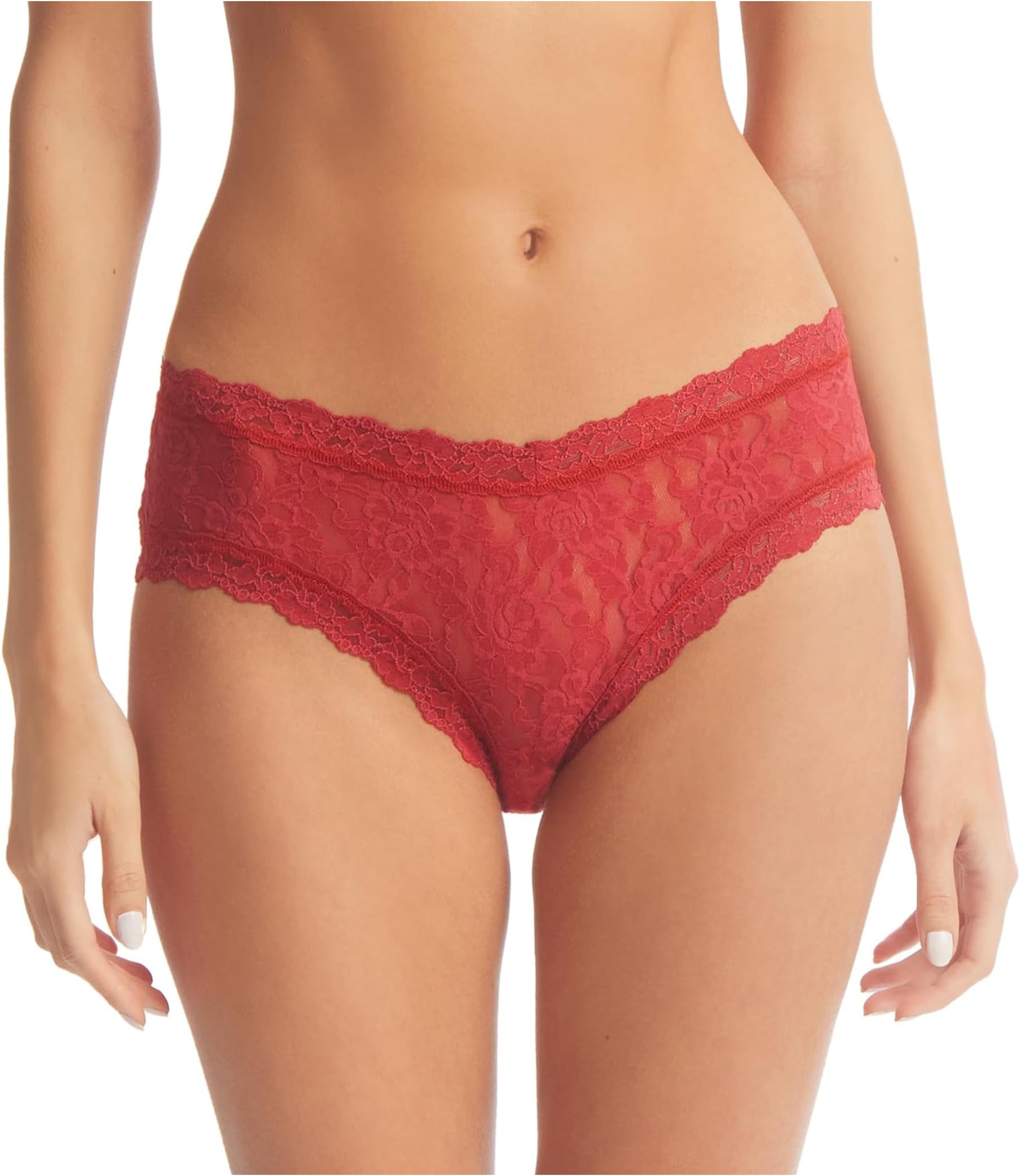 

Фирменное кружево с V-образным вырезом Cheeky Hanky Panky, цвет Burnt Sienna (Red)