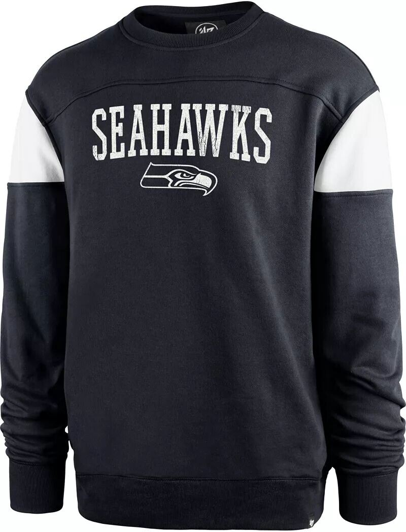 

Мужской свитшот '47 Seattle Seahawks Groundbreak Blue Crew