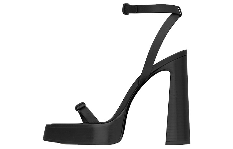 

Сандалии Saint Laurent Platz на платформе, черный