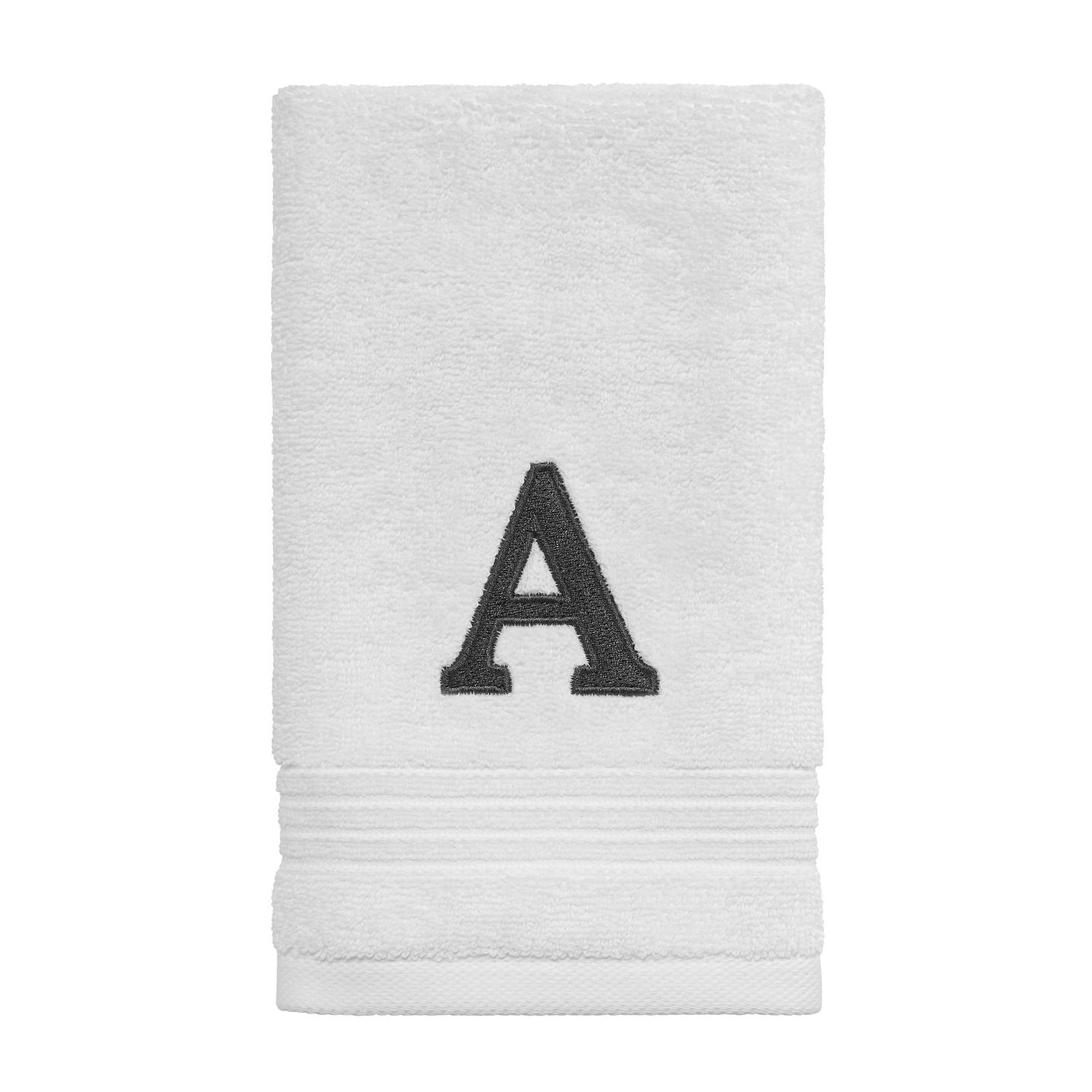 Полотенце на кончиках пальцев Avanti Monogram полотенце для пальцев avanti chalk it up с вышивкой
