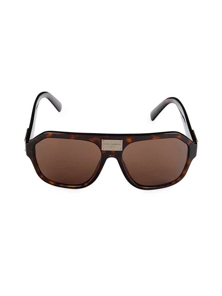 

Прямоугольные солнцезащитные очки 58MM Dolce&Gabbana, цвет Havana