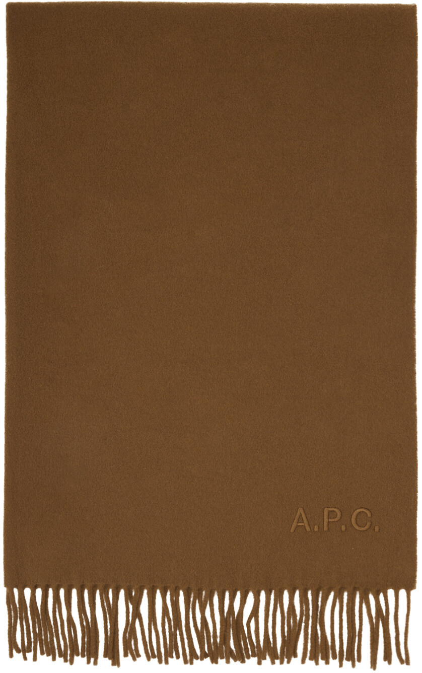 

Коричневый шарф «Амбруаз» Icy A.P.C.