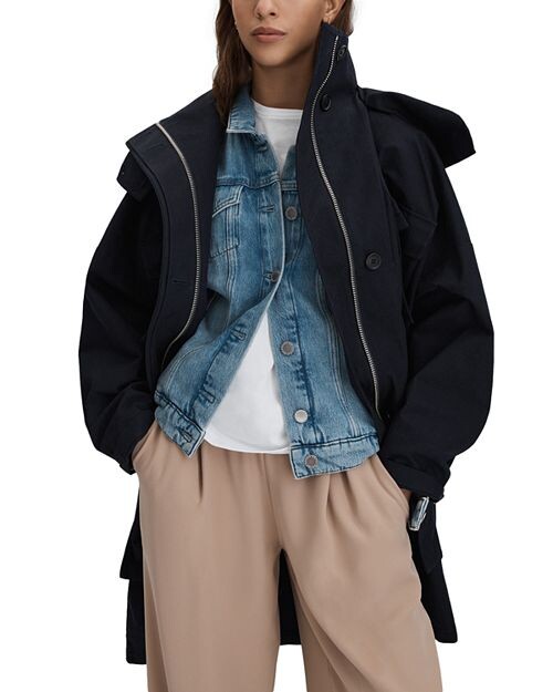 

Парка Peyton с капюшоном REISS, цвет Blue