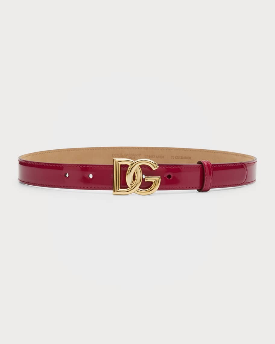 

Ремень из лакированной кожи Golden Interlocking DG Dolce&Gabbana