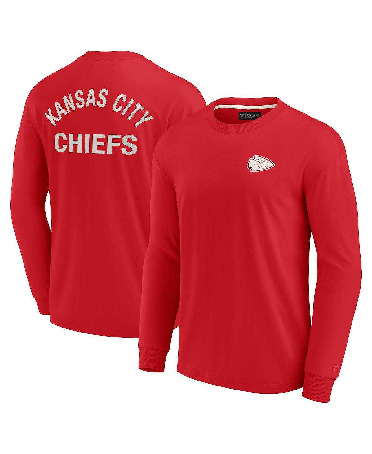 

Мужская и женская красная супермягкая футболка Kansas City Chiefs с длинным рукавом Fanatics Signature, Красный, Мужская и женская красная супермягкая футболка Kansas City Chiefs с длинным рукавом Fanatics Signature