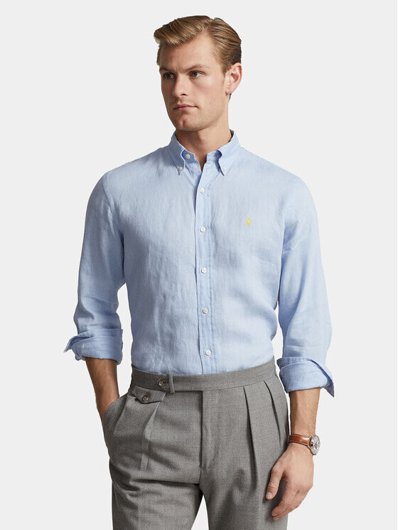 

Рубашка узкого кроя Polo Ralph Lauren, синий