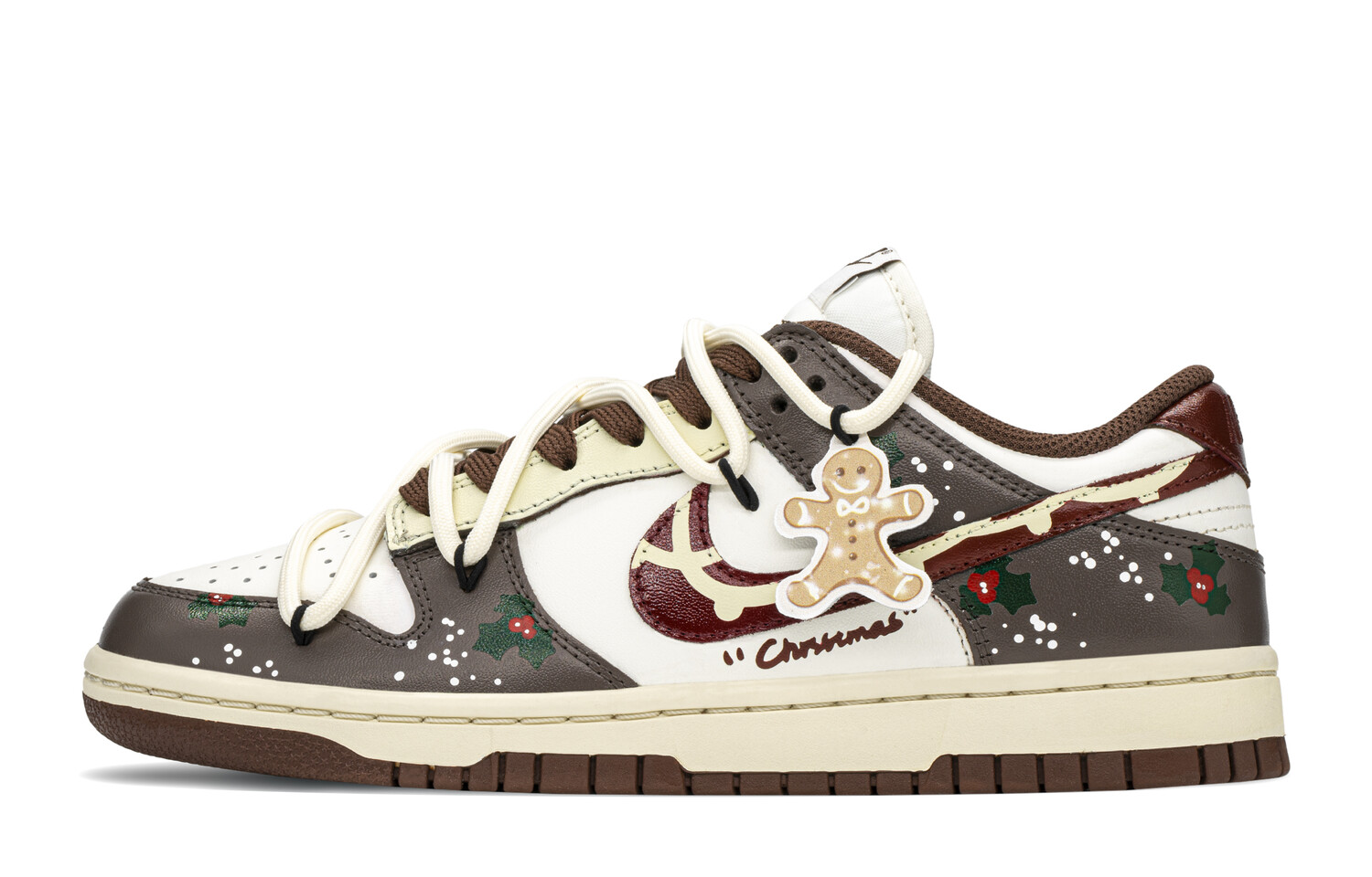 

Кроссовки Nike Dunk Skateboarding Shoes Women's Low-top Brown/red, коричневый