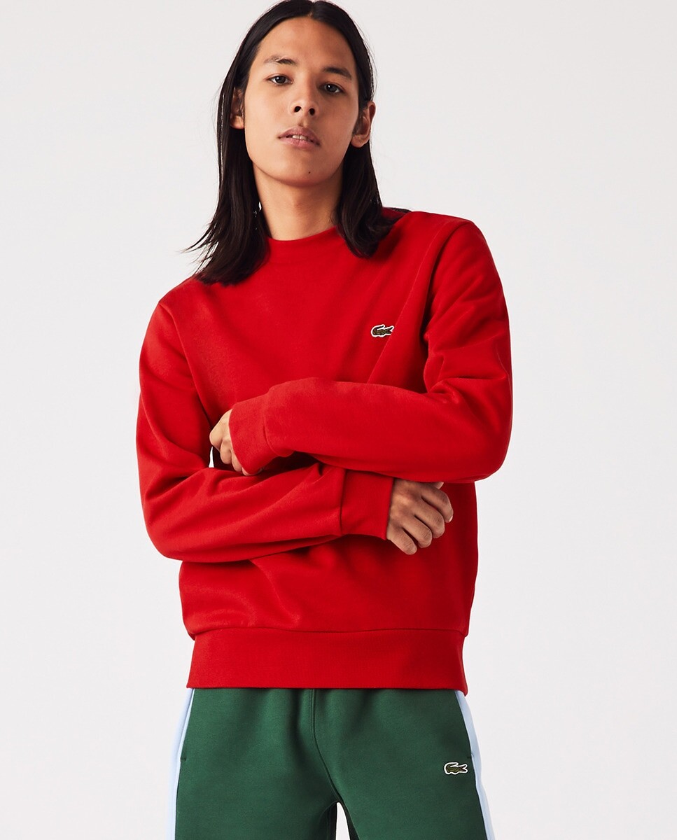 

Мужская толстовка классического кроя Lacoste, красный