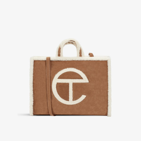 Большая замшевая сумка-тоут UGG X Telfar Ugg, цвет chestnut