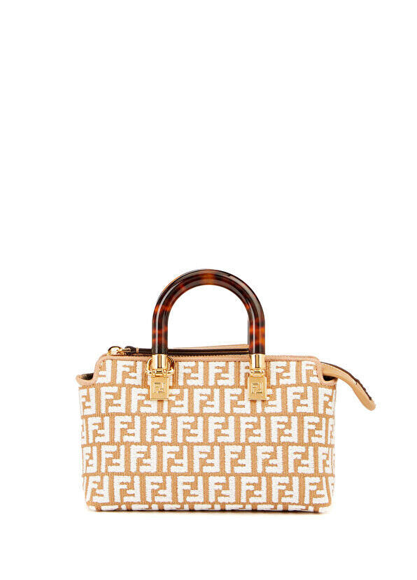 

Бежевая женская сумка с логотипом mini Fendi