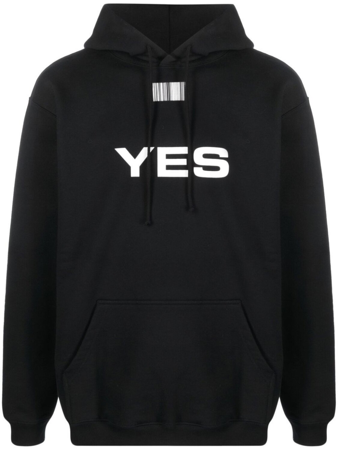 

VETEMENTS худи с кулиской и надписью, черный
